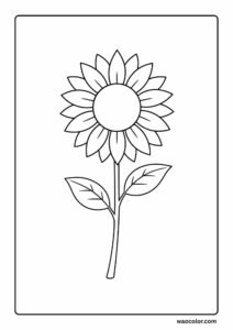 flower coloring page