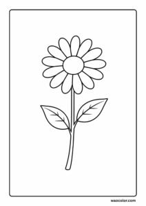 flower coloring pages no background