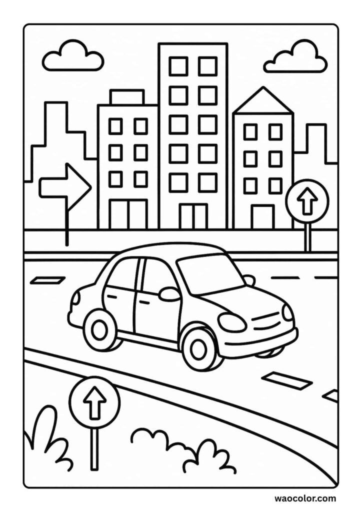 free car coloring pages