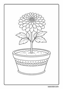 free chrysanthemum flower sheets for coloring