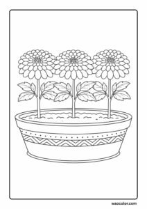 free chrysanthemum flowers sheets for coloring