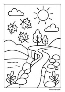 free coloring Pages of Autumn