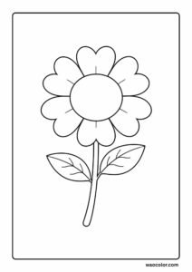 printable flower coloring pages