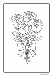 roses flower coloring pages aesthetic