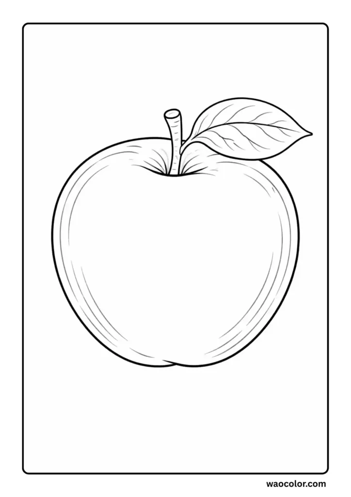 Apple Coloring Pages