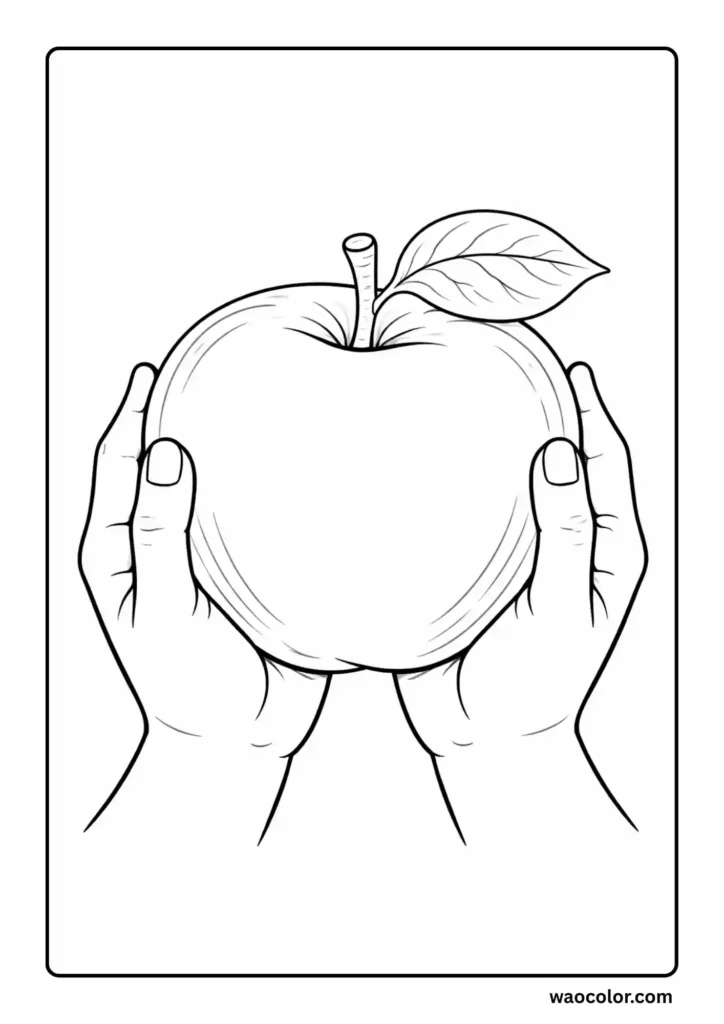 Apple Coloring Sheets