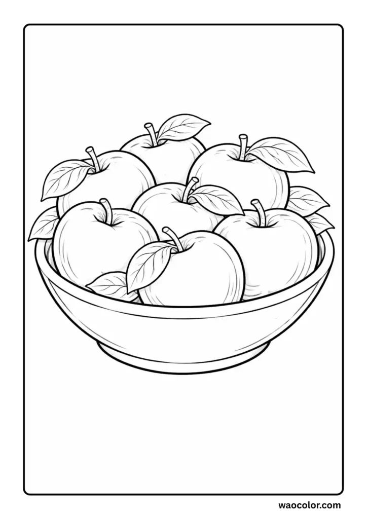 Apples Coloring Pages