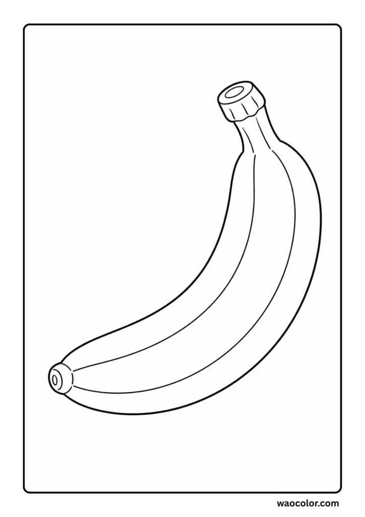Banana Coloring Pages