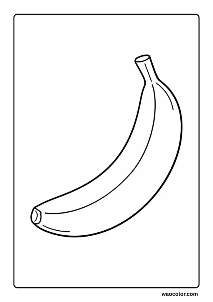 Banana Coloring Pages