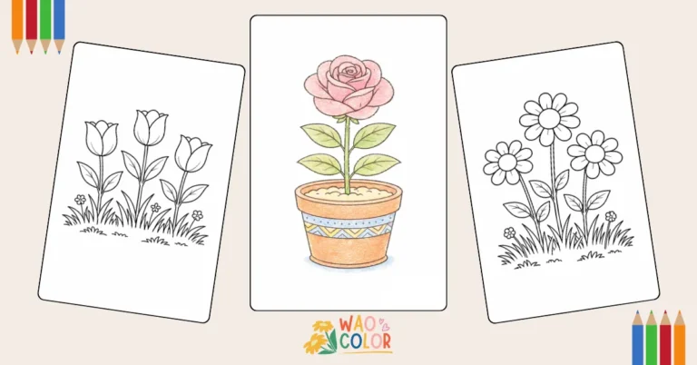 Flower Coloring Pages