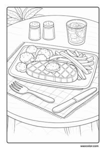 Food Coloring Pages for Adults