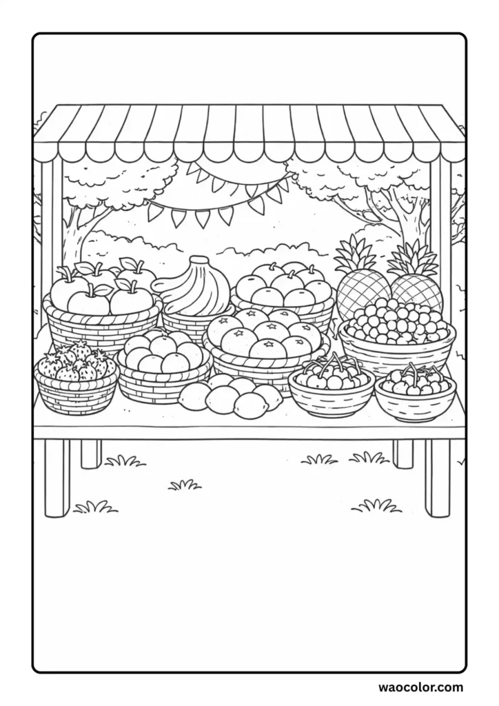 Fruit Coloring Pages