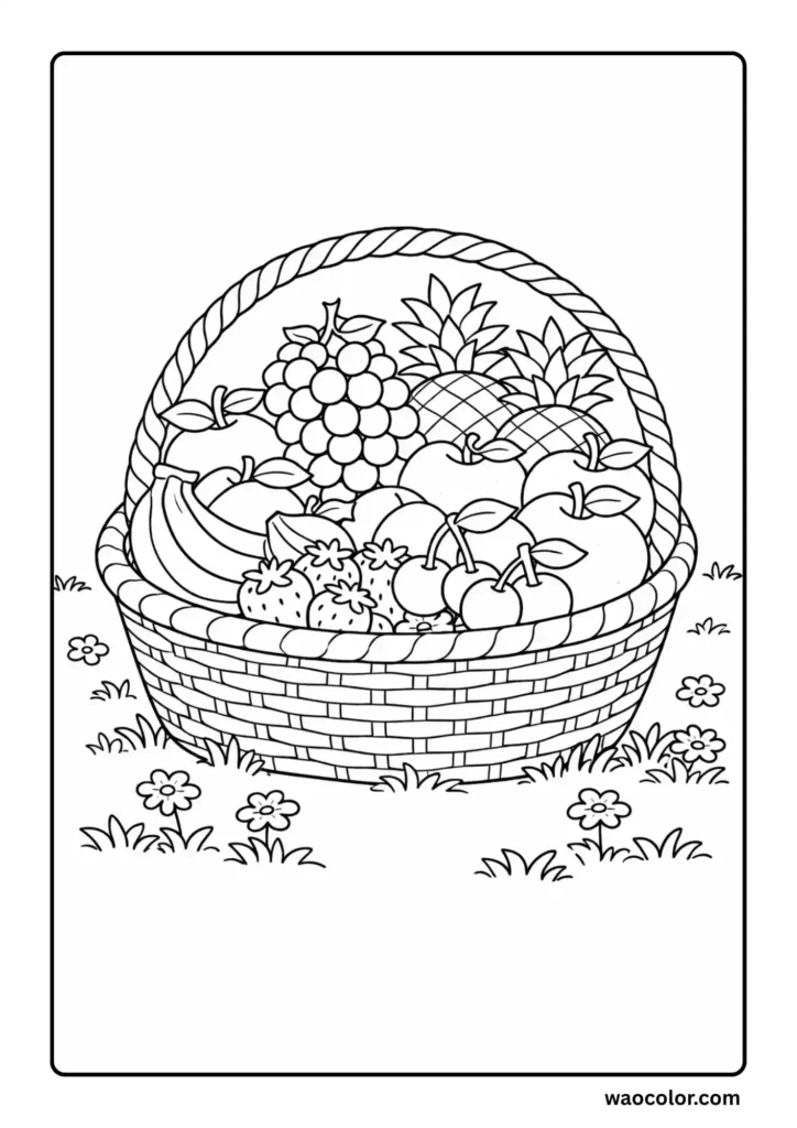 Fruit Coloring Printables
