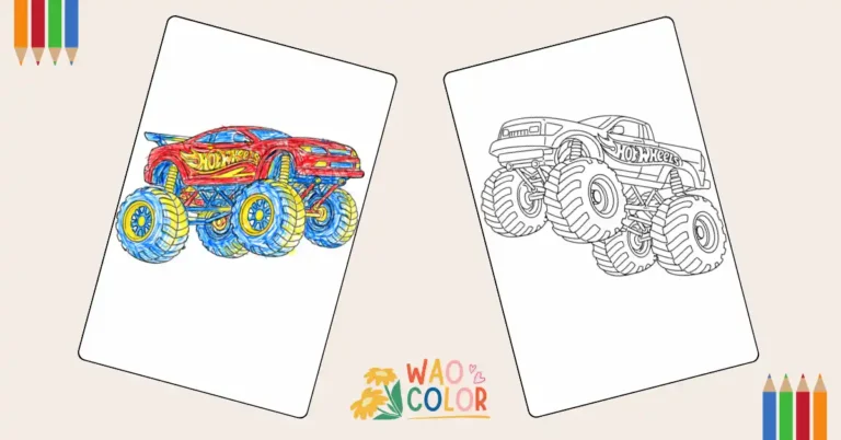 Hot Wheels Monster Truck Coloring Pages