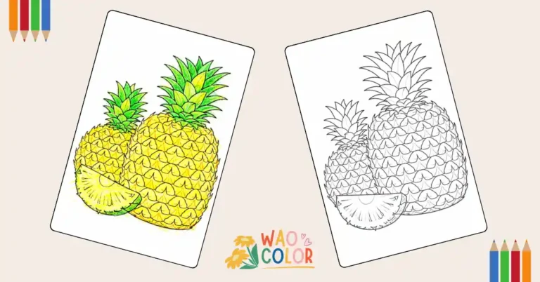 Pineapple Coloring Pages