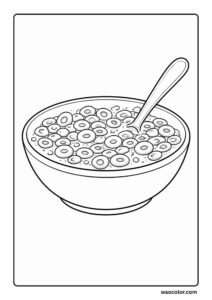 Printable Food Coloring Pages of Cereal