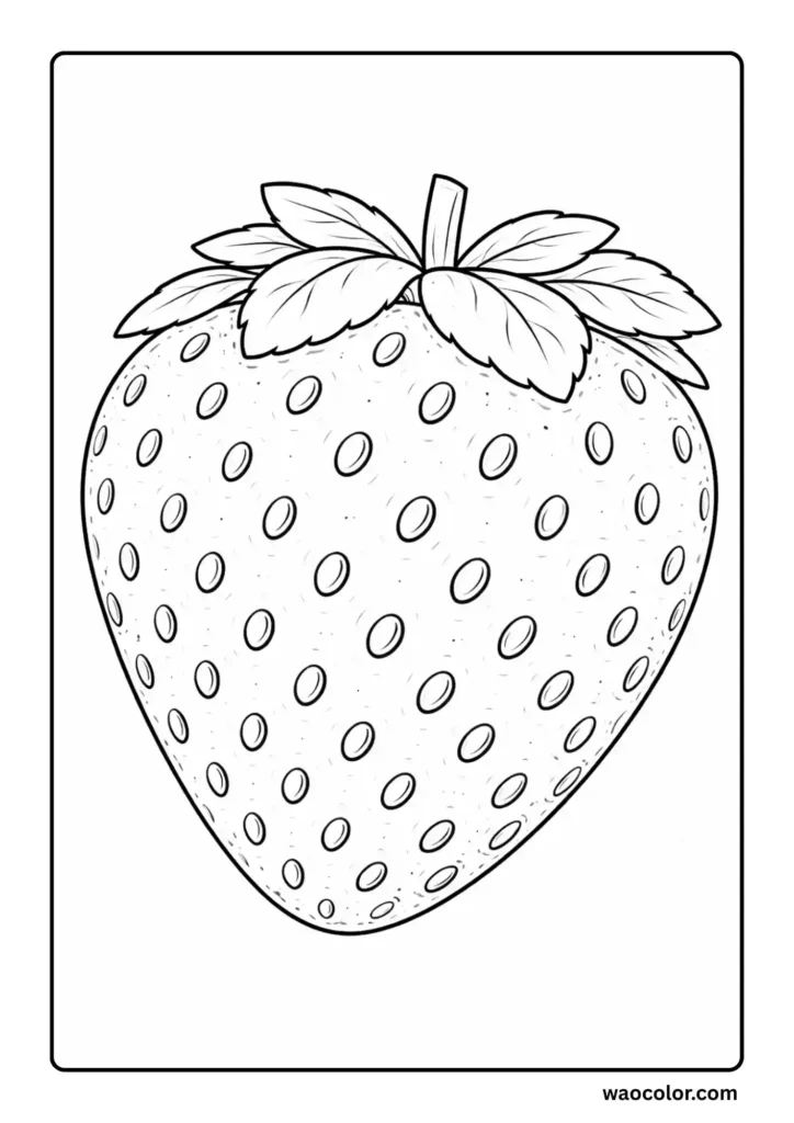 Strawberry Coloring Pages