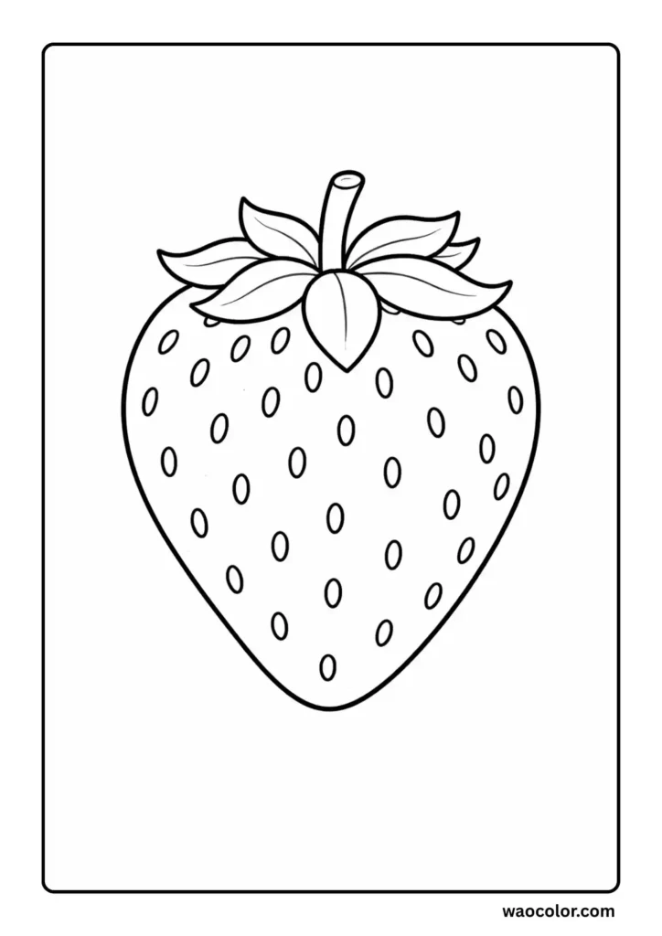 Strawberry Coloring Pages
