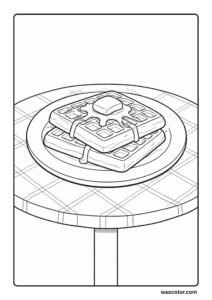 Waffles Coloring Pages