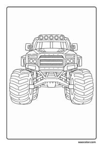coloring pages of monster trucks