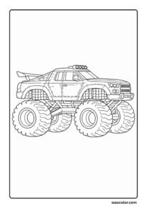free coloring pages monster trucks