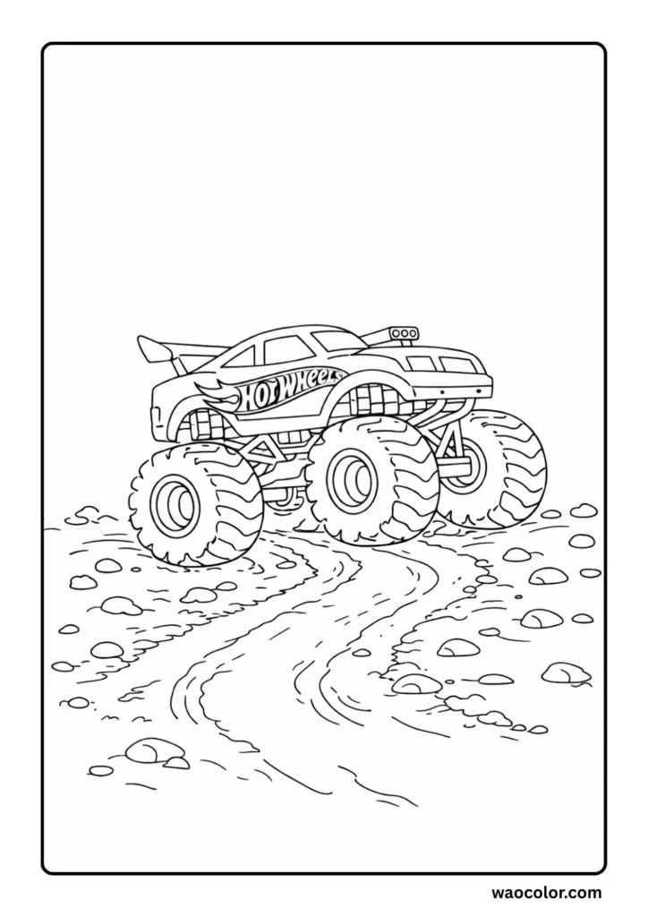 free hot wheels printable coloring pages