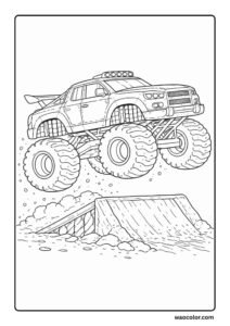 monster truck coloring pages printable