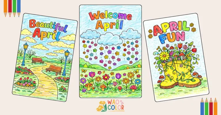 April Coloring Pages