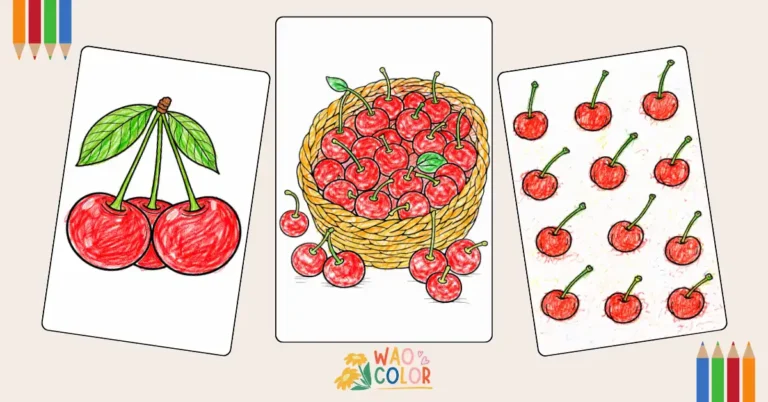 Cherry Coloring Pages