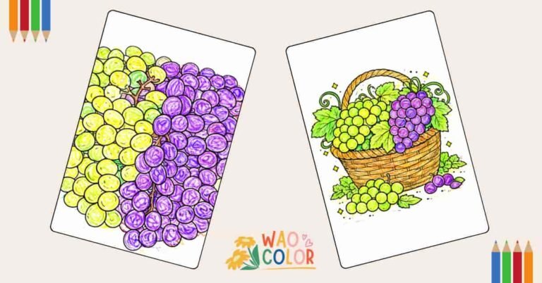 Grapes Coloring Pages