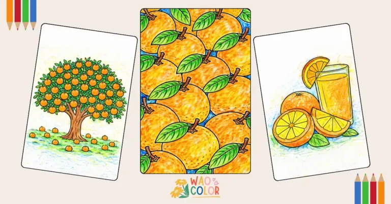 Orange Coloring Pages